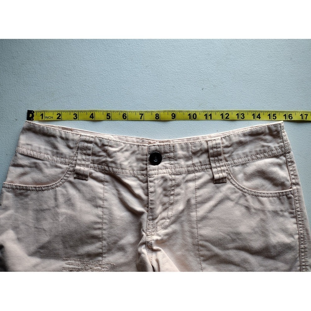BKE Casuals Paygre‎ Womens Tan Cargo Cutoff Shorts Size 26 Distressed - Picture 5 of 6